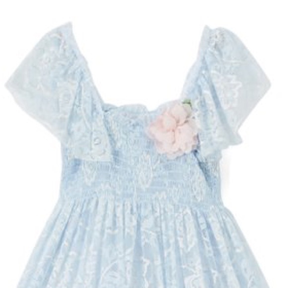 🎉HPx2🎉Floral-Accent Smocked Dress - Picture 2 of 3